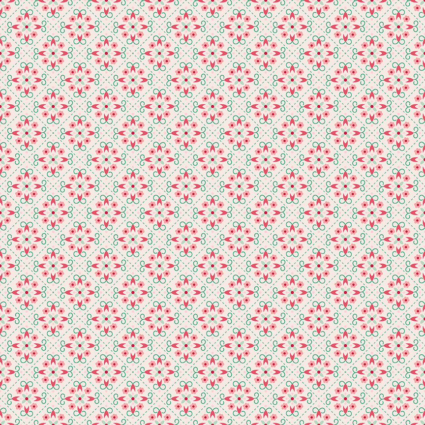 Berry & Sage / Wallpaper in Latte