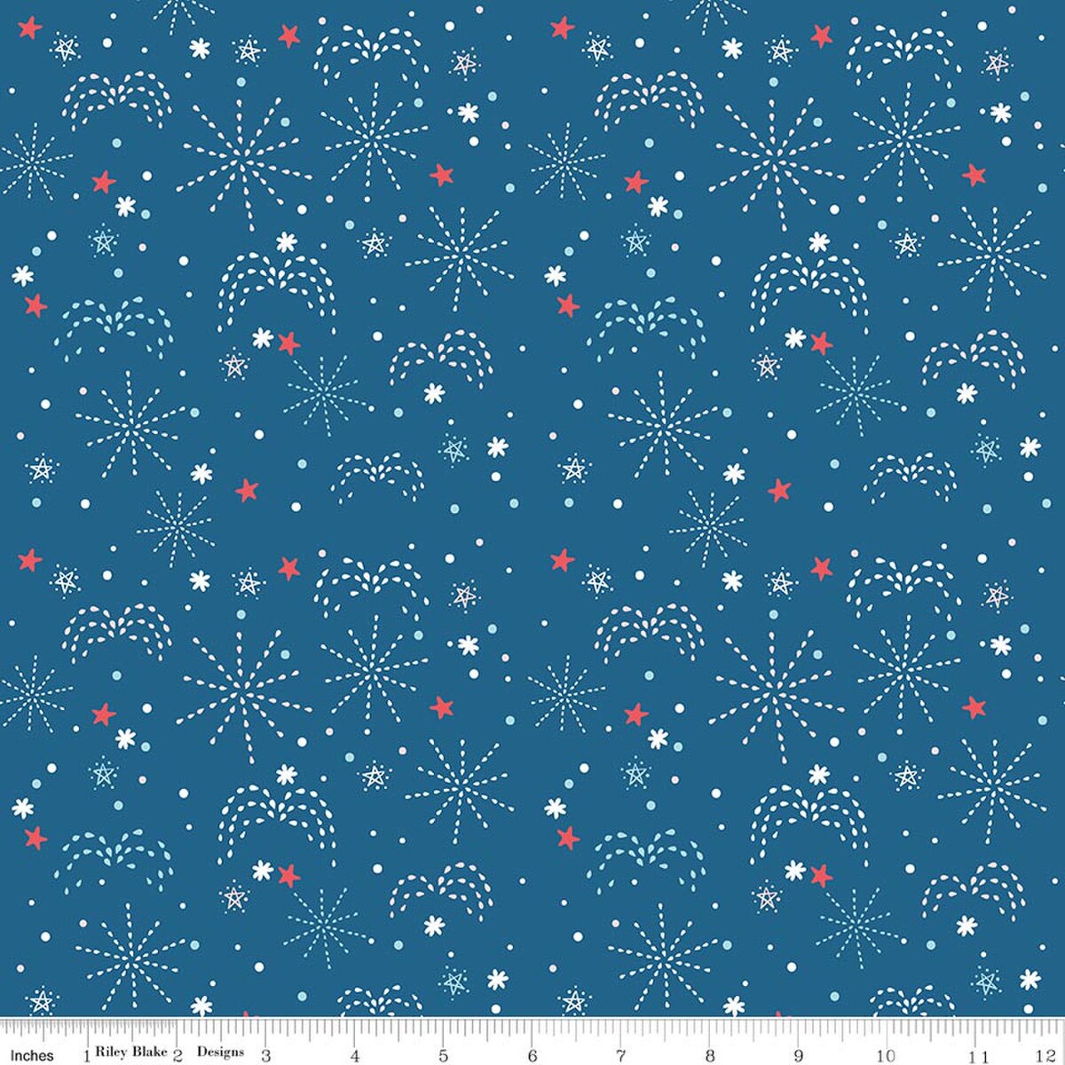 Firework Fields / Fireworks in Coastal Blue