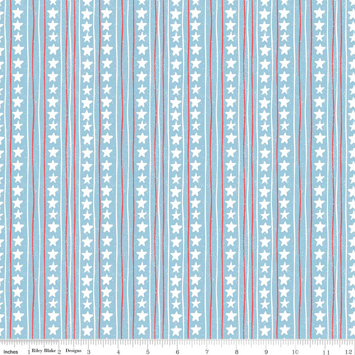 Firework Fields / Stars and Stripes in Blue