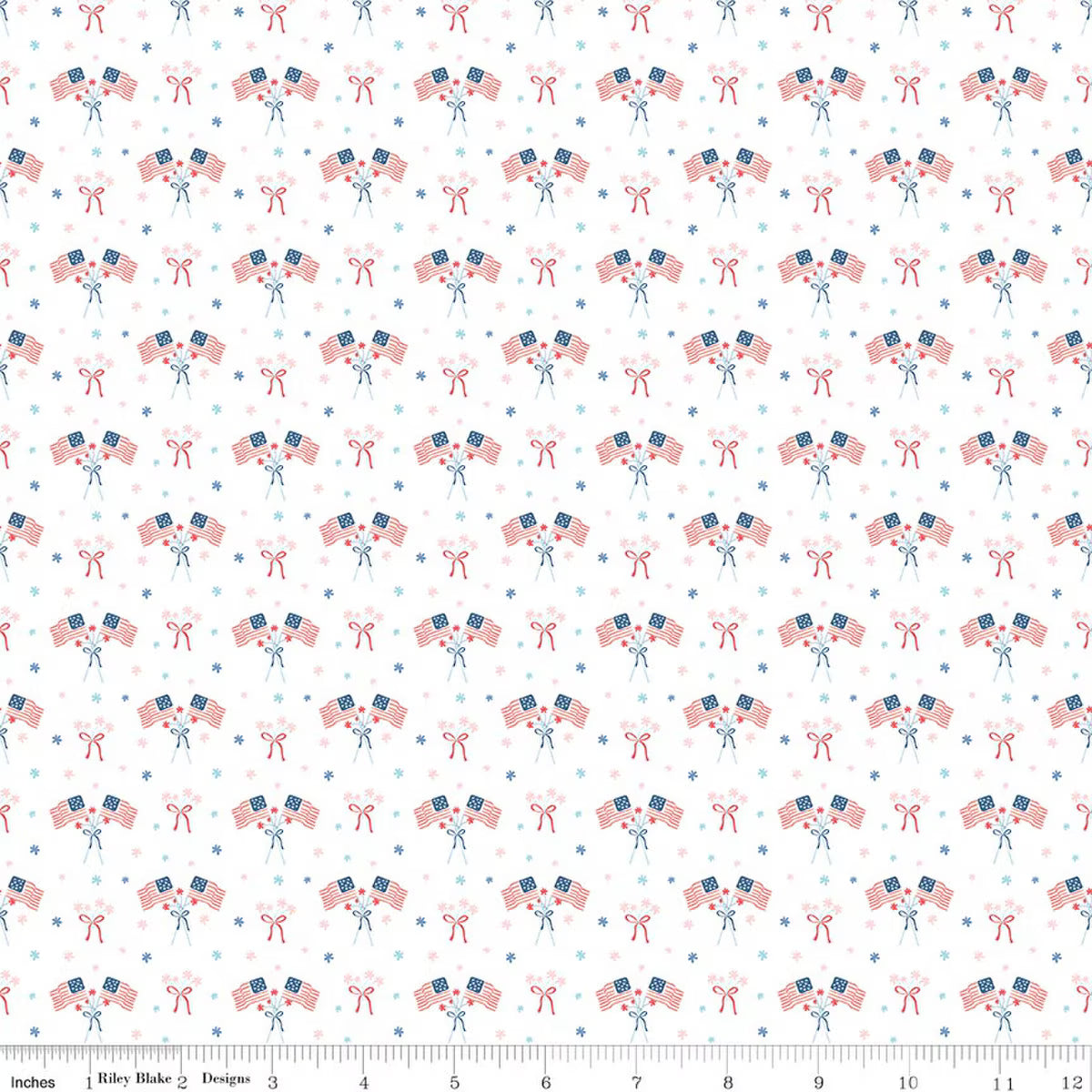 Firework Fields / Flags in White