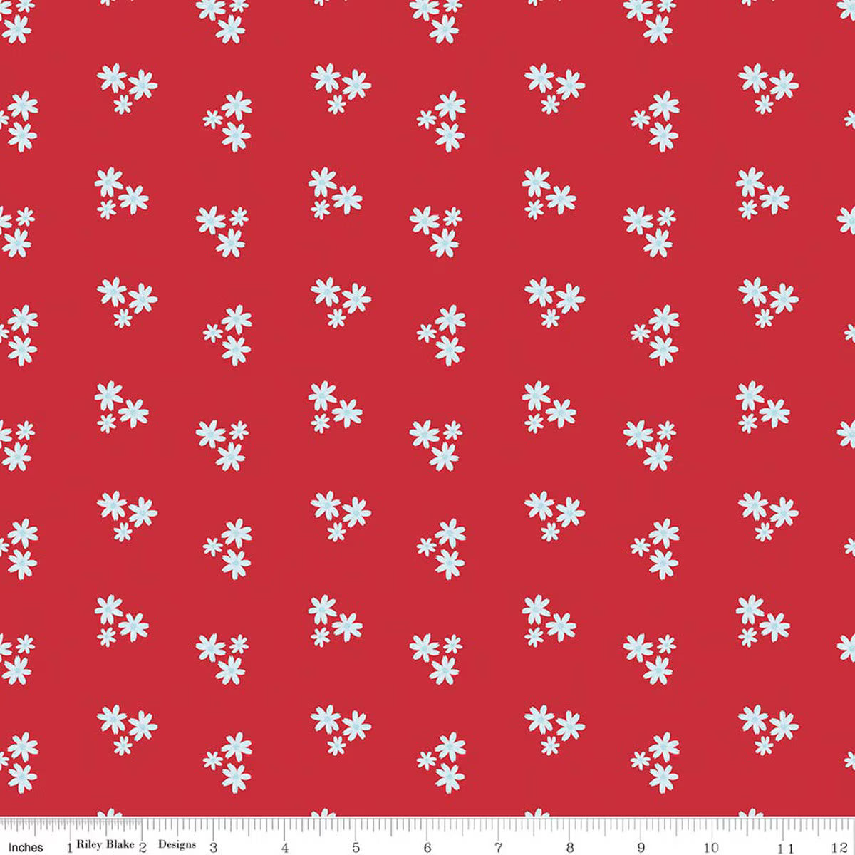 Firework Fields / Floral in Red