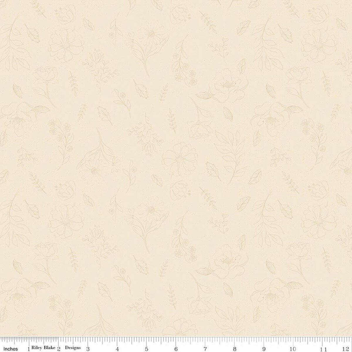Orchard House / Sketch Floral in Cream