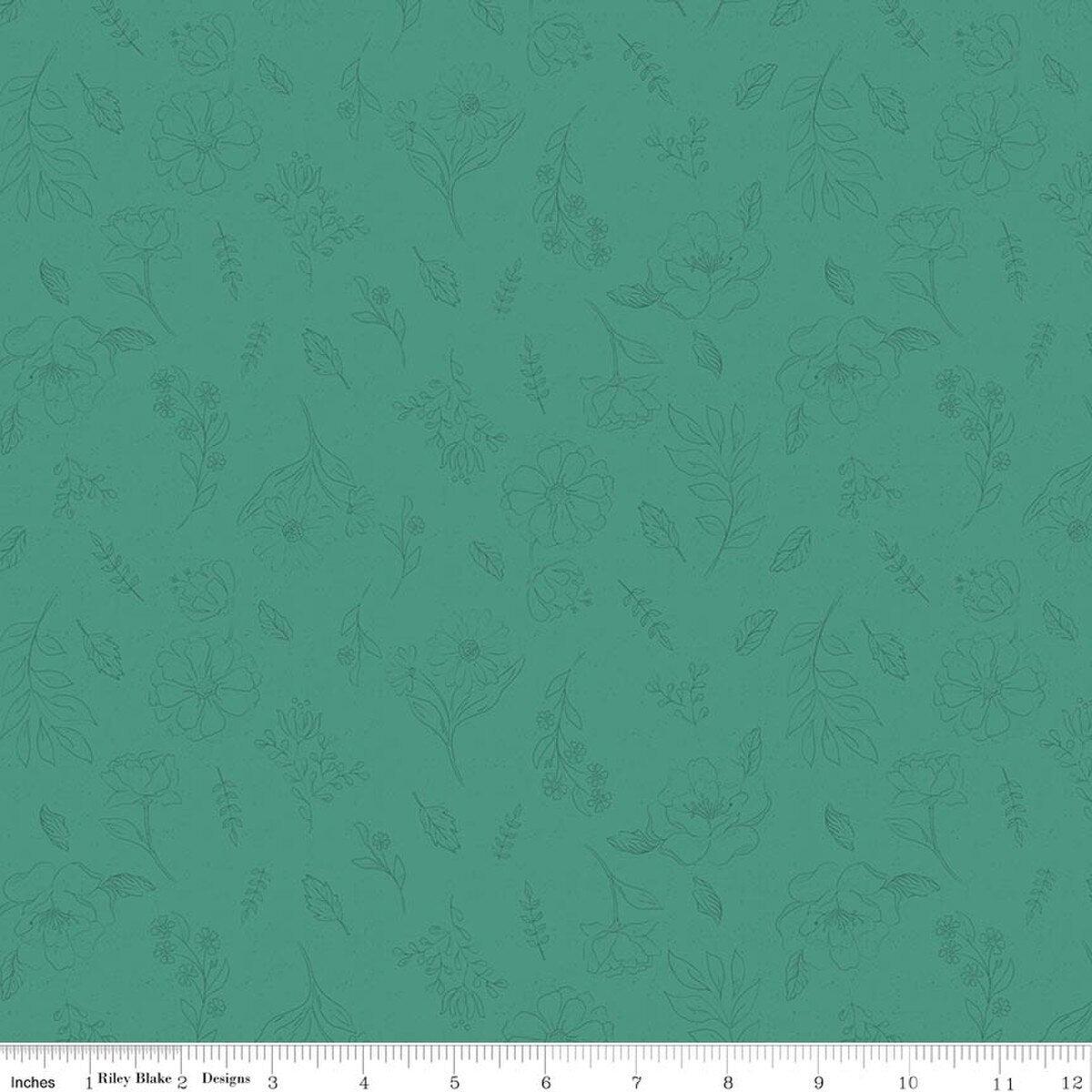 Orchard House / Sketch Floral in Teal
