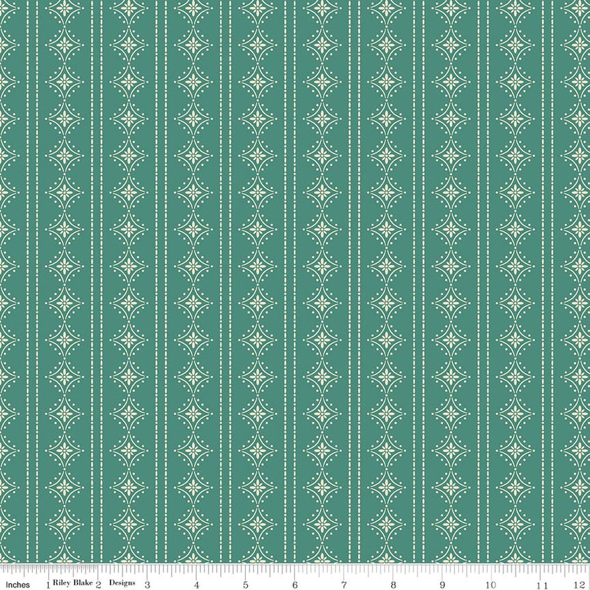 Orchard House / Stripes in Teal