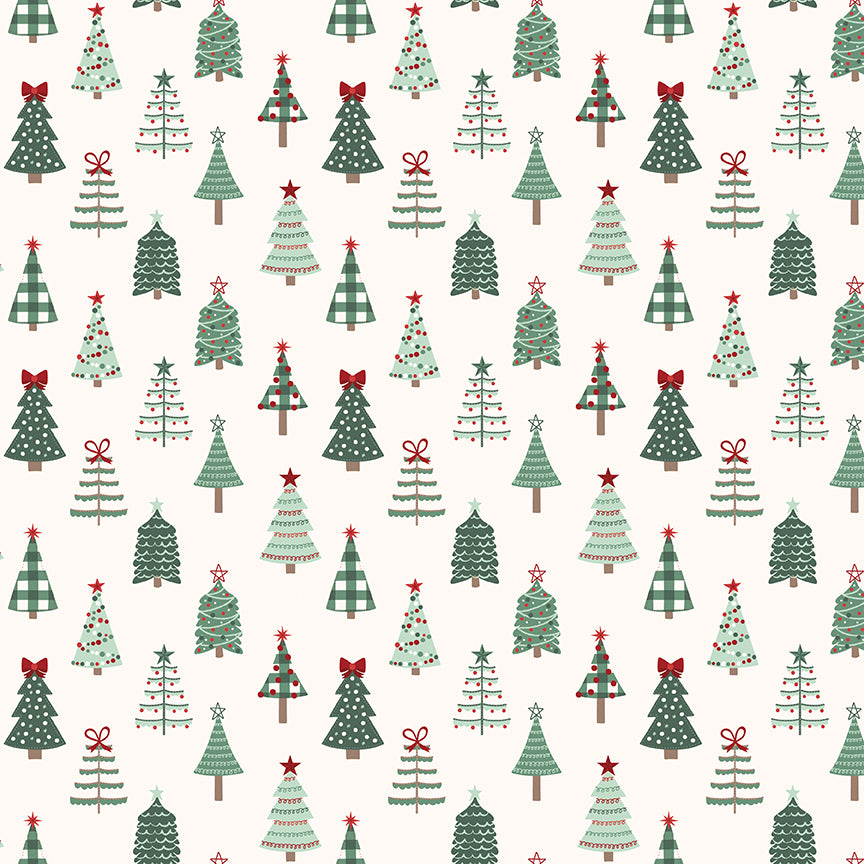 Evergreen Wishes / Trees in Cream
