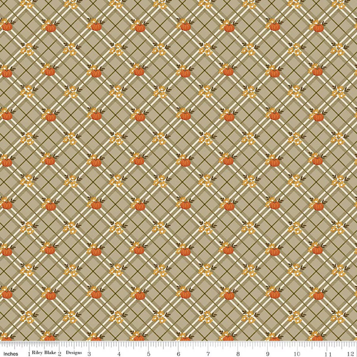 Bountiful / Pumpkin Plaid in Sage