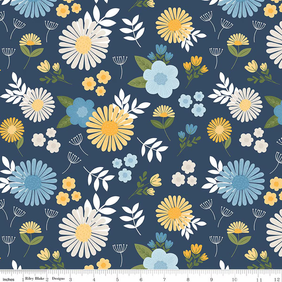 Sunshine & Dandelions / Main in Navy