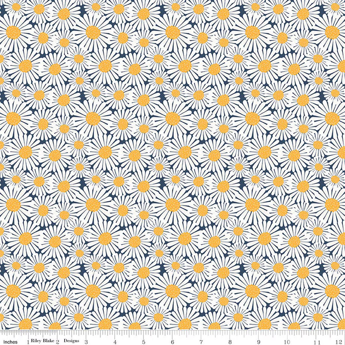 Sunshine & Dandelions / Daisies in Navy