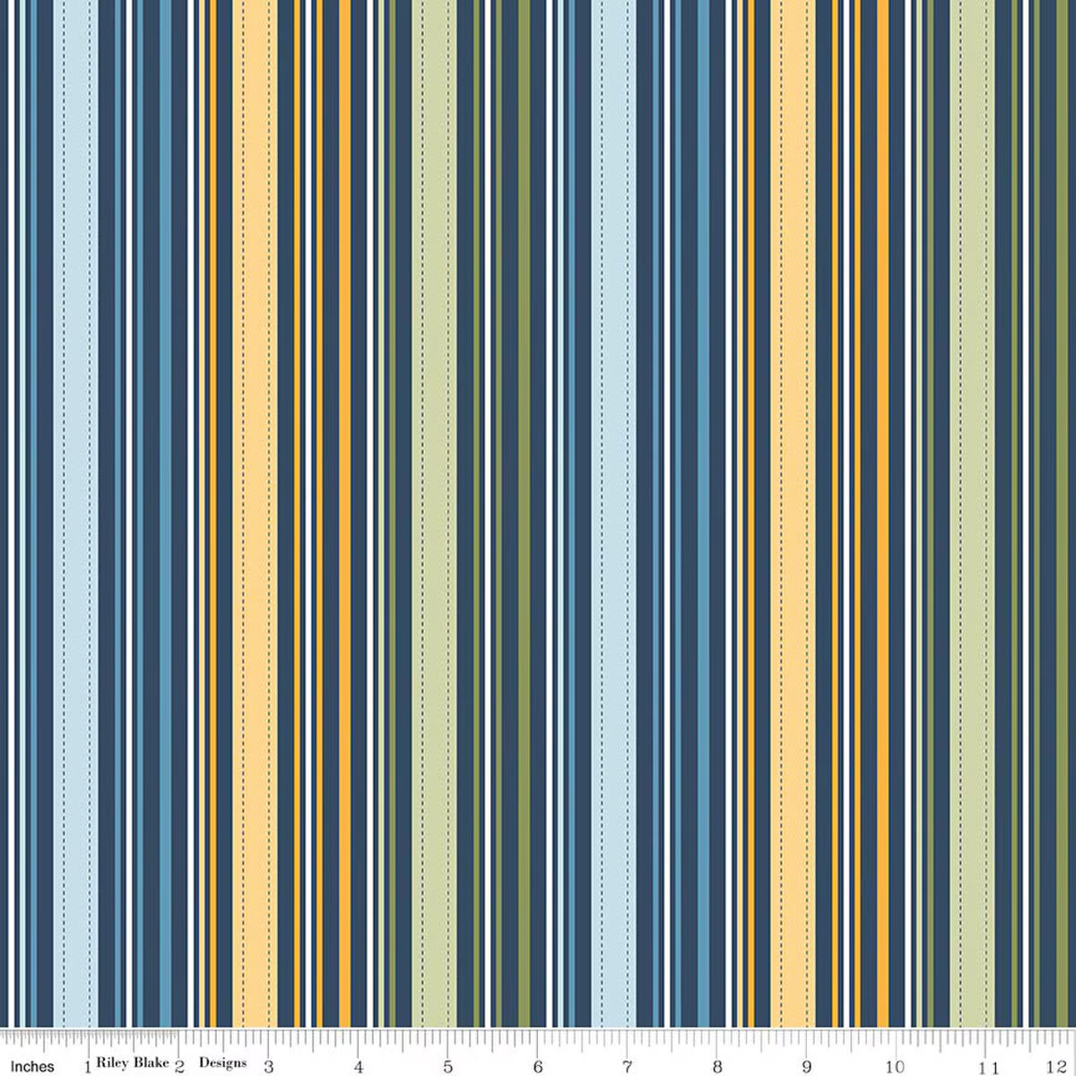 Sunshine & Dandelions / Stripes in Navy