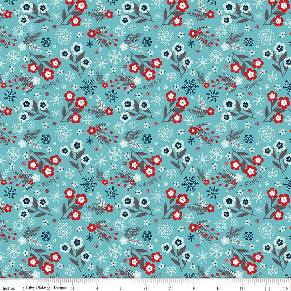 A Perfect Winter / Flowers in Blue