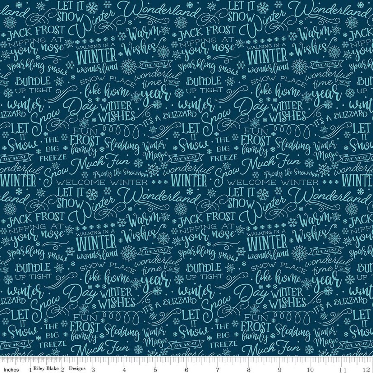 A Perfect Winter / Text in Navy