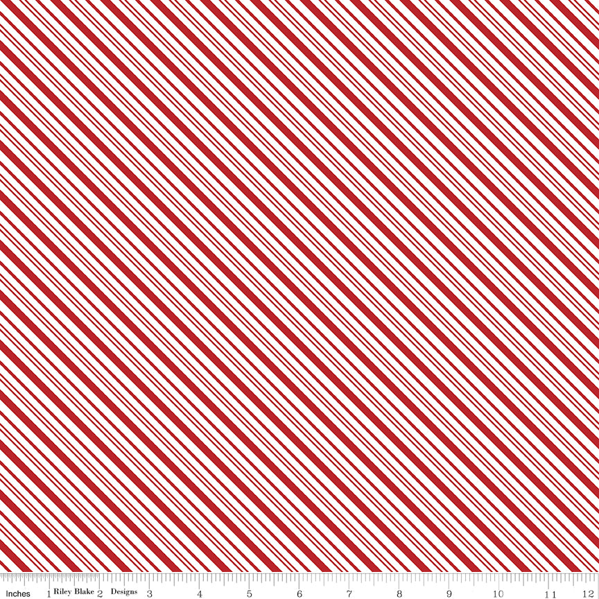 A Perfect Winter / Stripes in Red