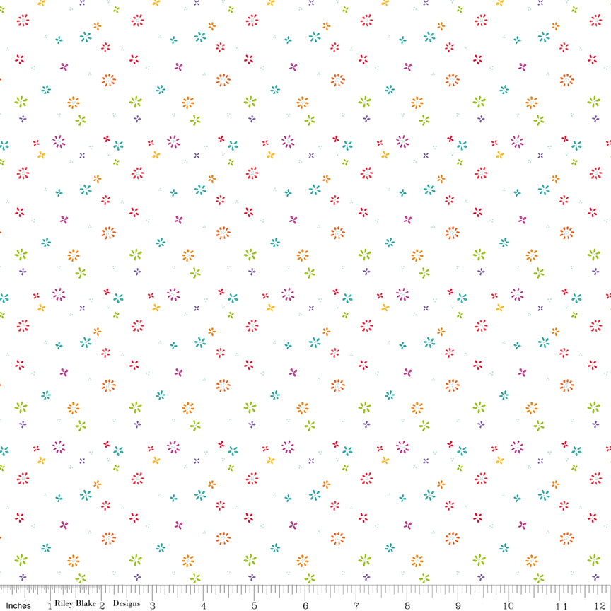Chasing Rainbows / Garden Sprinkles in White