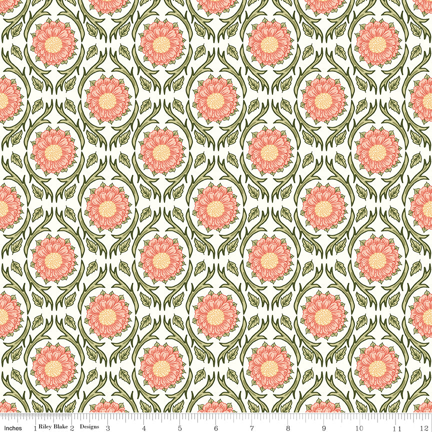 Tangled Garden / Medallions in Cream