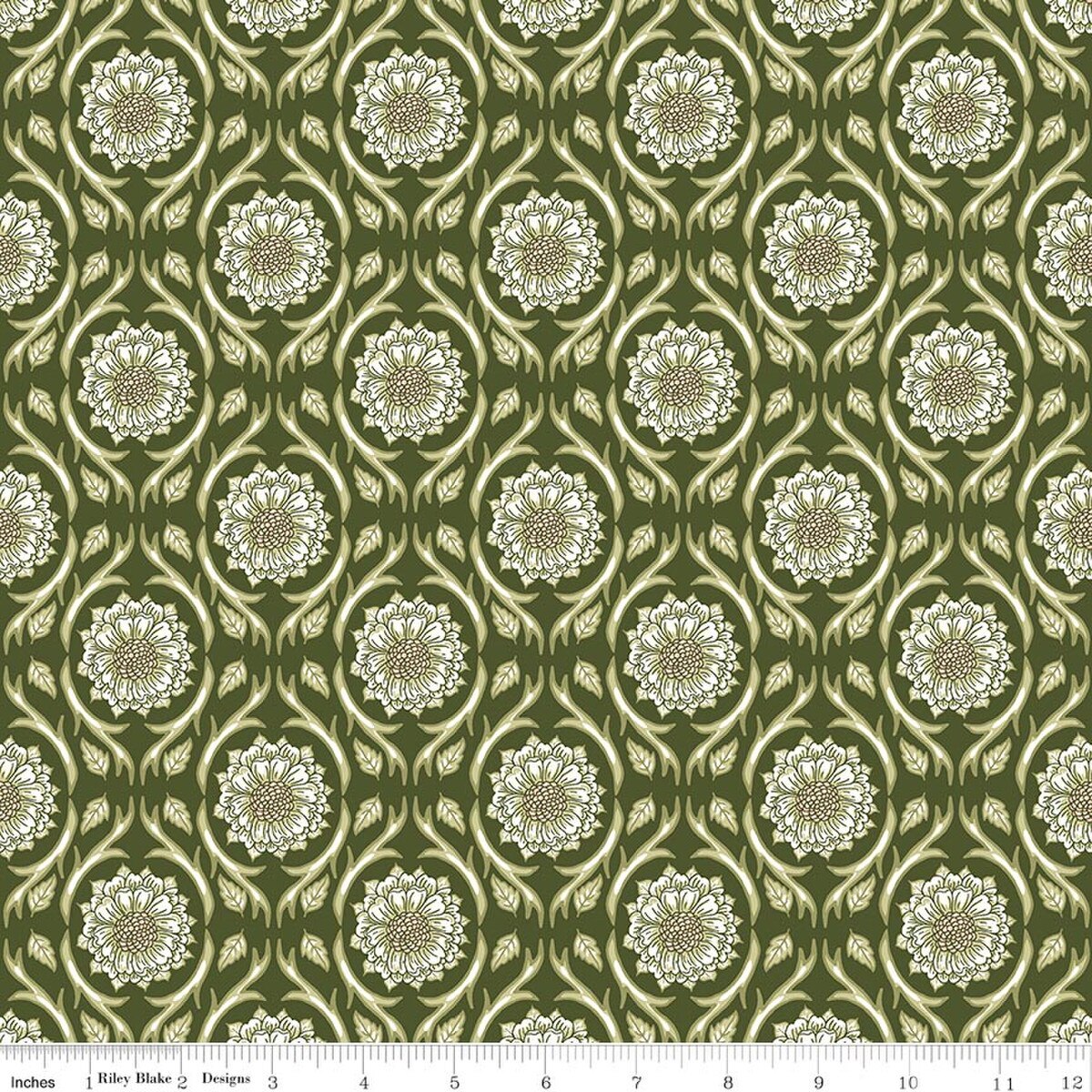 Tangled Garden / Medallions in Hunter