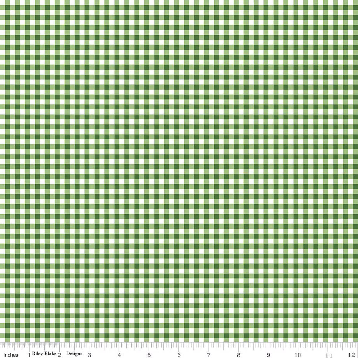 Little Ladybug / Gingham in Green