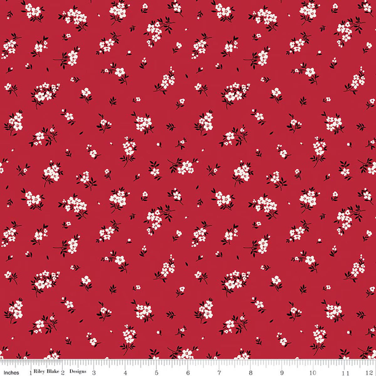 Little Ladybug / Mini Flowers in Red
