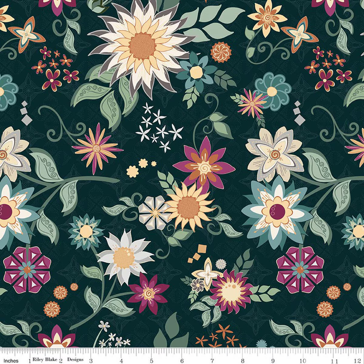 Where The Wildflowers Are / Main in Dark Teal