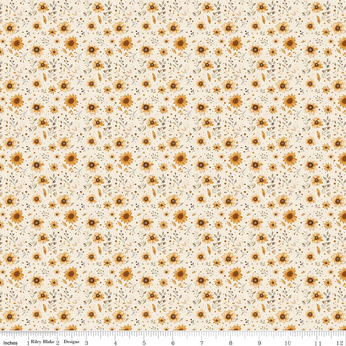 Harvest on the Prairie / Sun Floral in Cream