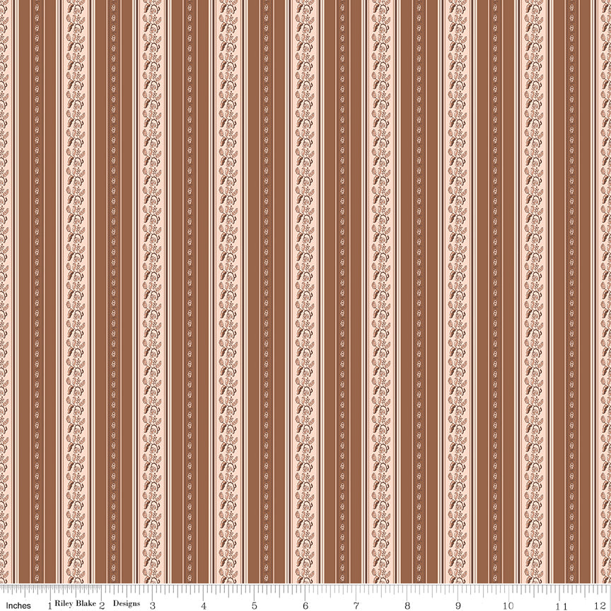 Harvest on the Prairie / Stripe in Brown