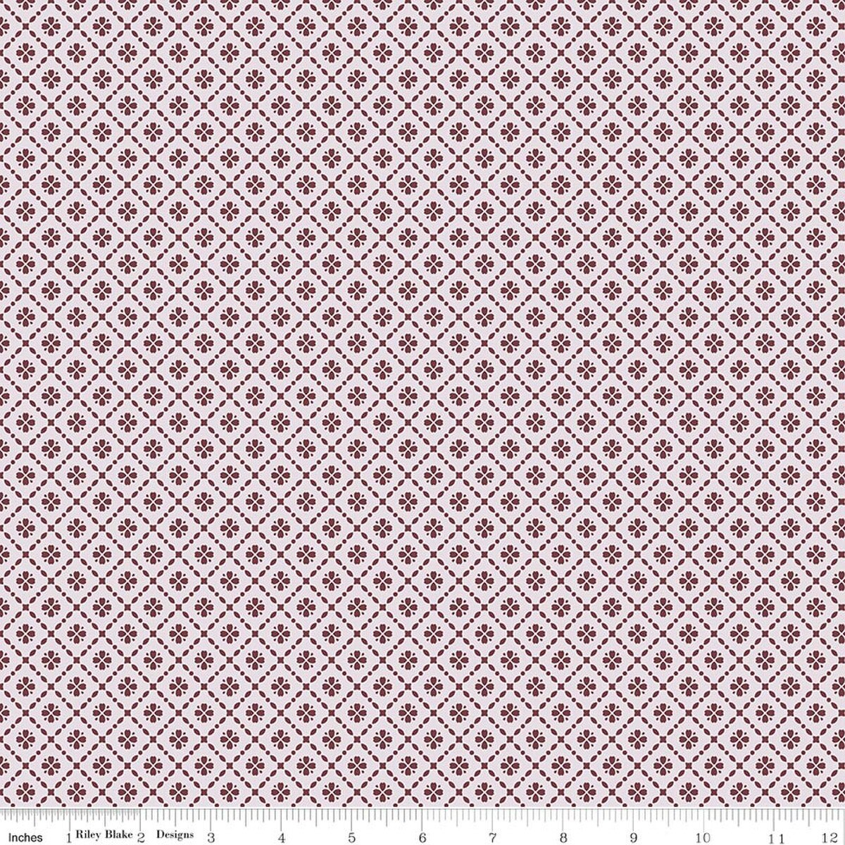Harvest on the Prairie / Floral Geo in Wine