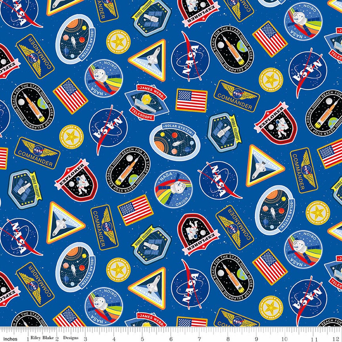 Reach for the Stars with NASA / Patches in Sapphire