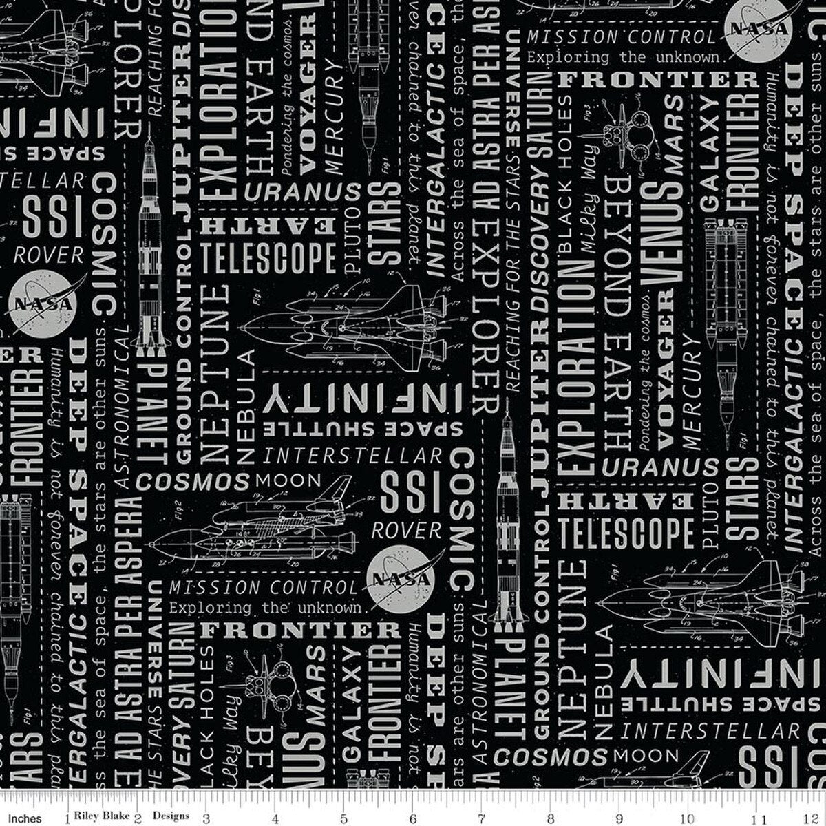 Reach for the Stars with NASA / Text in Black