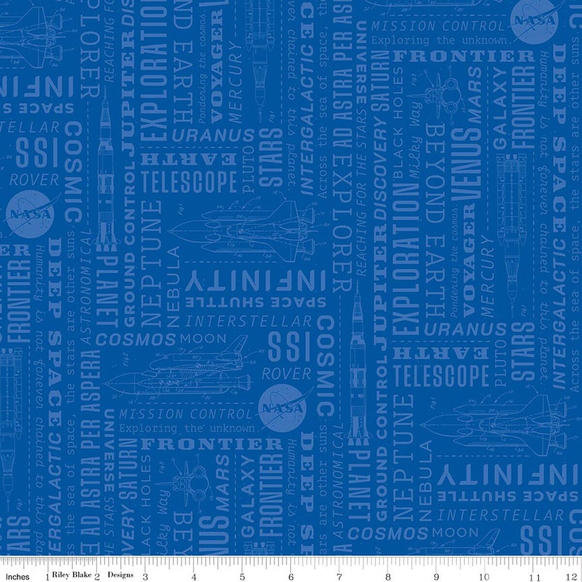 Reach for the Stars with NASA / Text in Sapphire