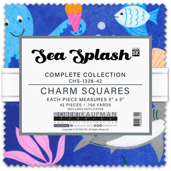 Sea Splash 5" Squares