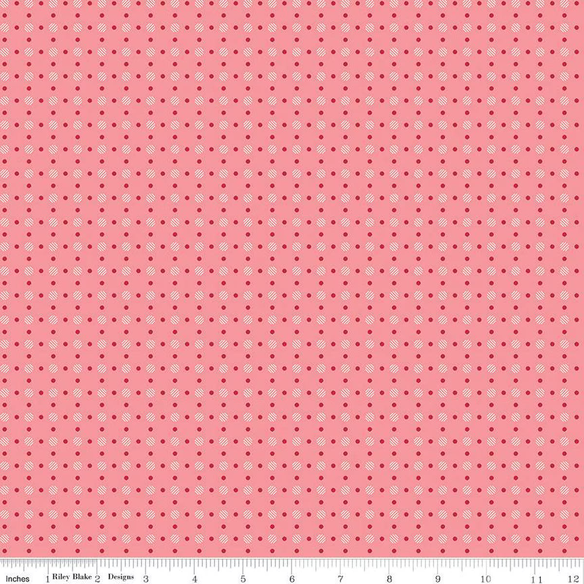 Lori Holt Bee Basics / Polka Dot in Coral