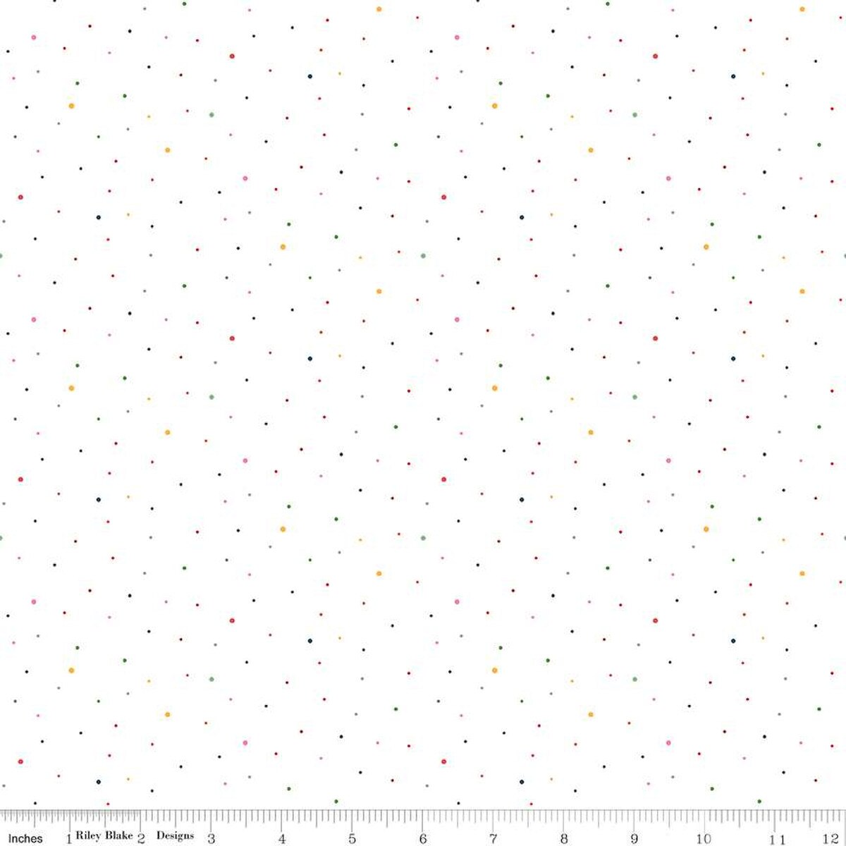 Dapple Dot / Rainbow in Off White