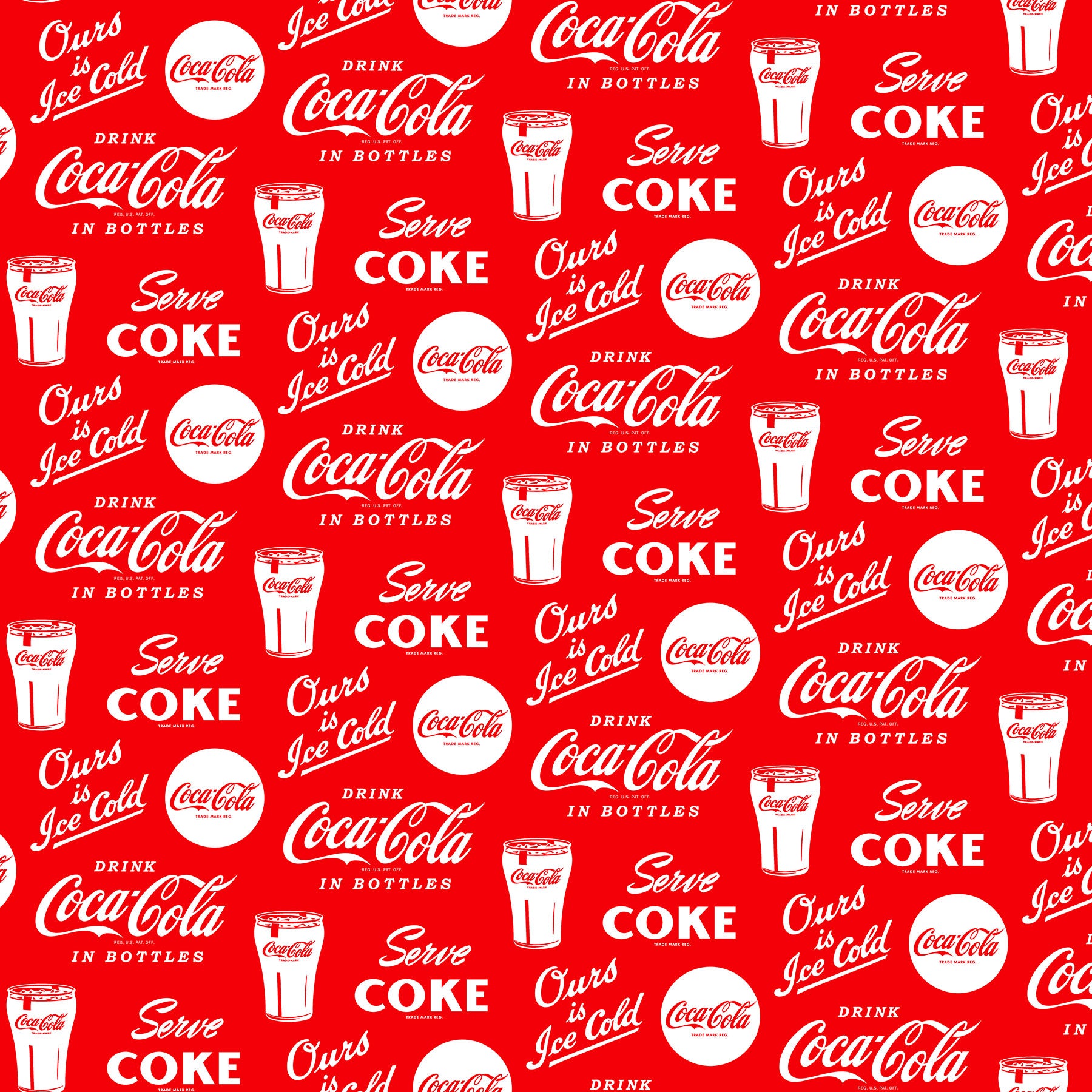 Coca-Cola® / Large Text in Red