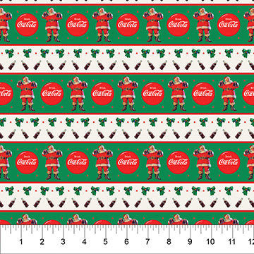 Coca-Cola® Christmas / Large Stripe in Green