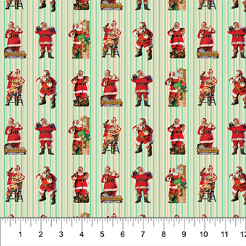Coca-Cola® Christmas / Santa Stripe in Green