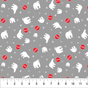 Coca-Cola® Polar Winter / Small Bear Toss in Gray