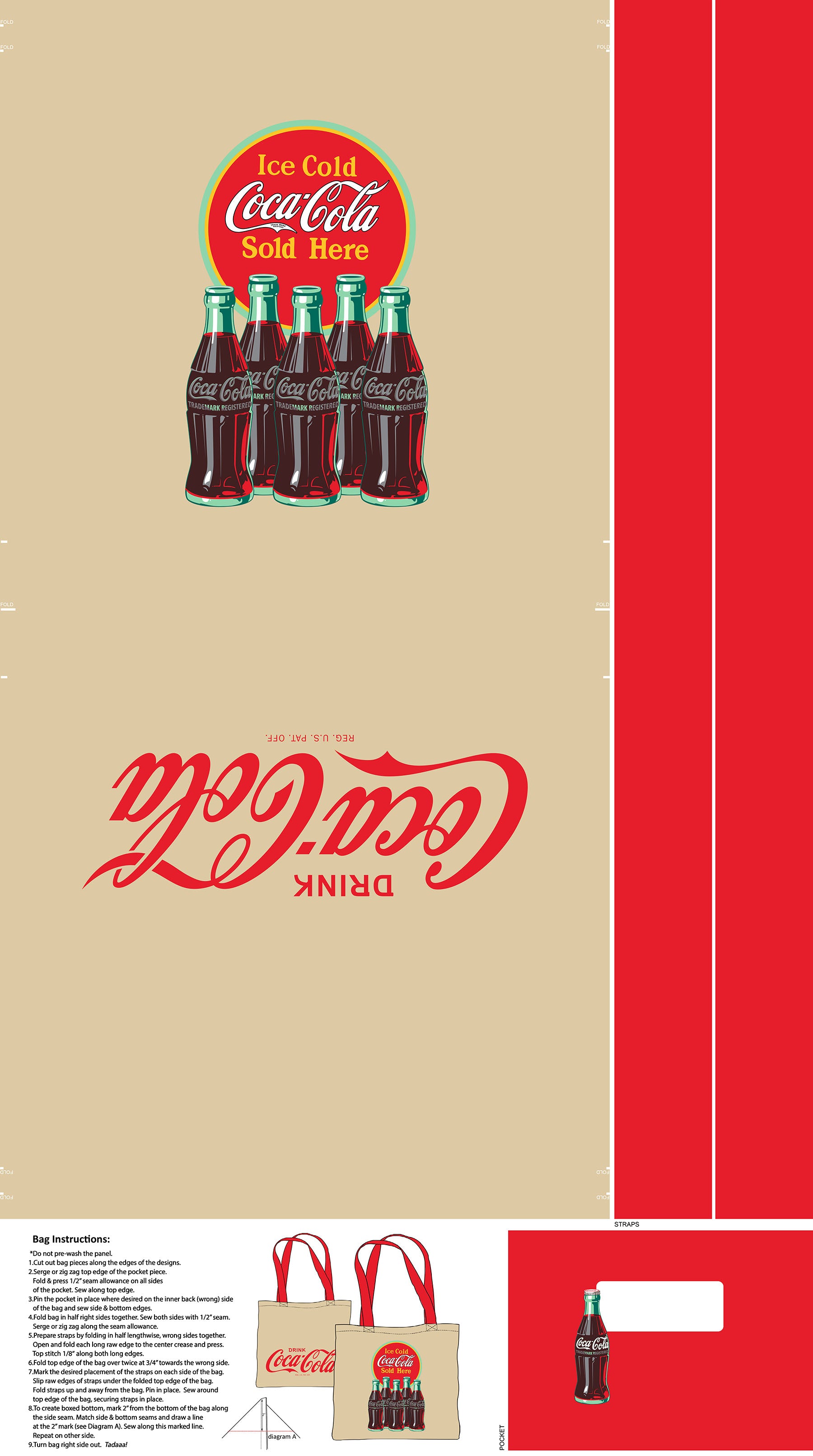 Coca-Cola® Canvas Bag Panel