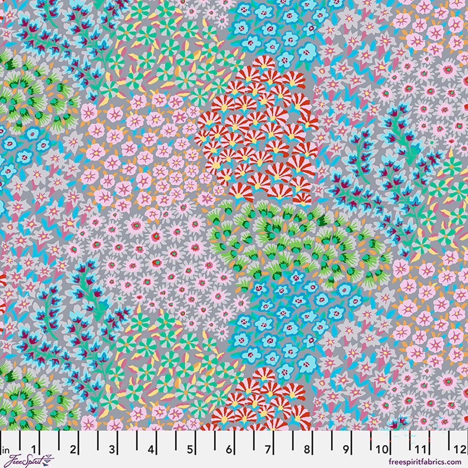 Kaffe Fassett Cotton Lawn / Persian Garden in Grey
