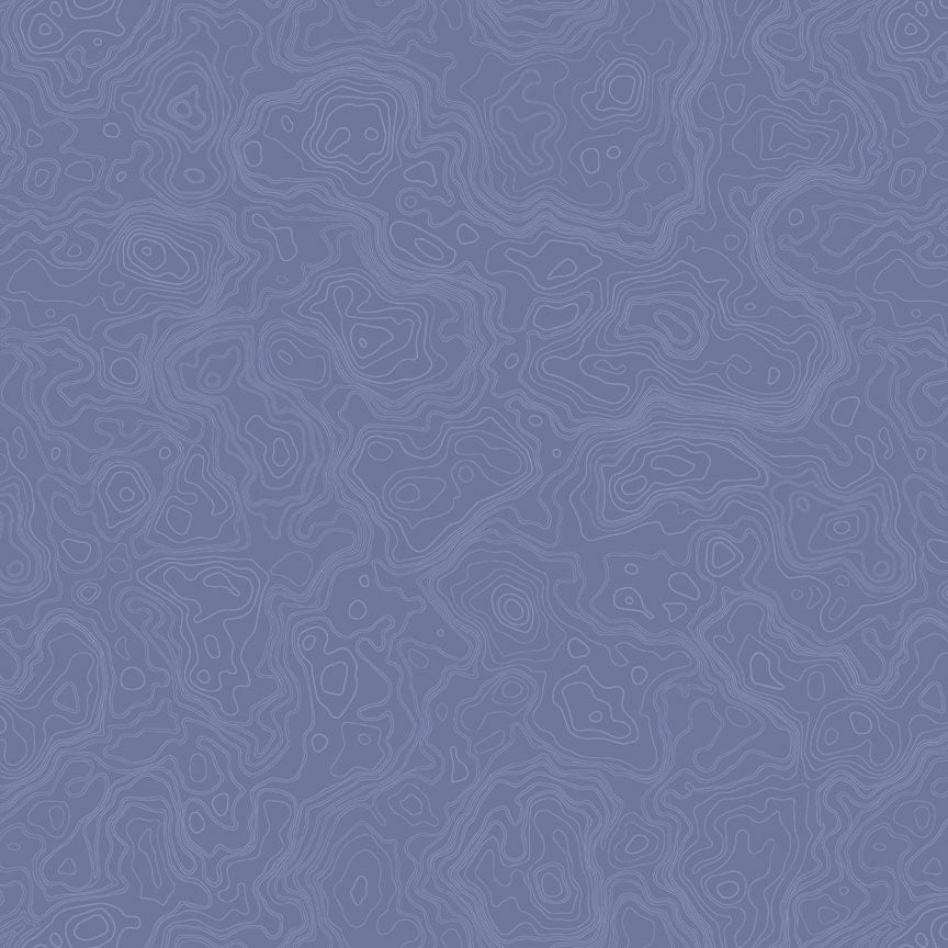 Path To Freedom / Topography Map in Denim