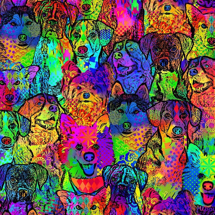 Puparazzi / Comic Dog Collage