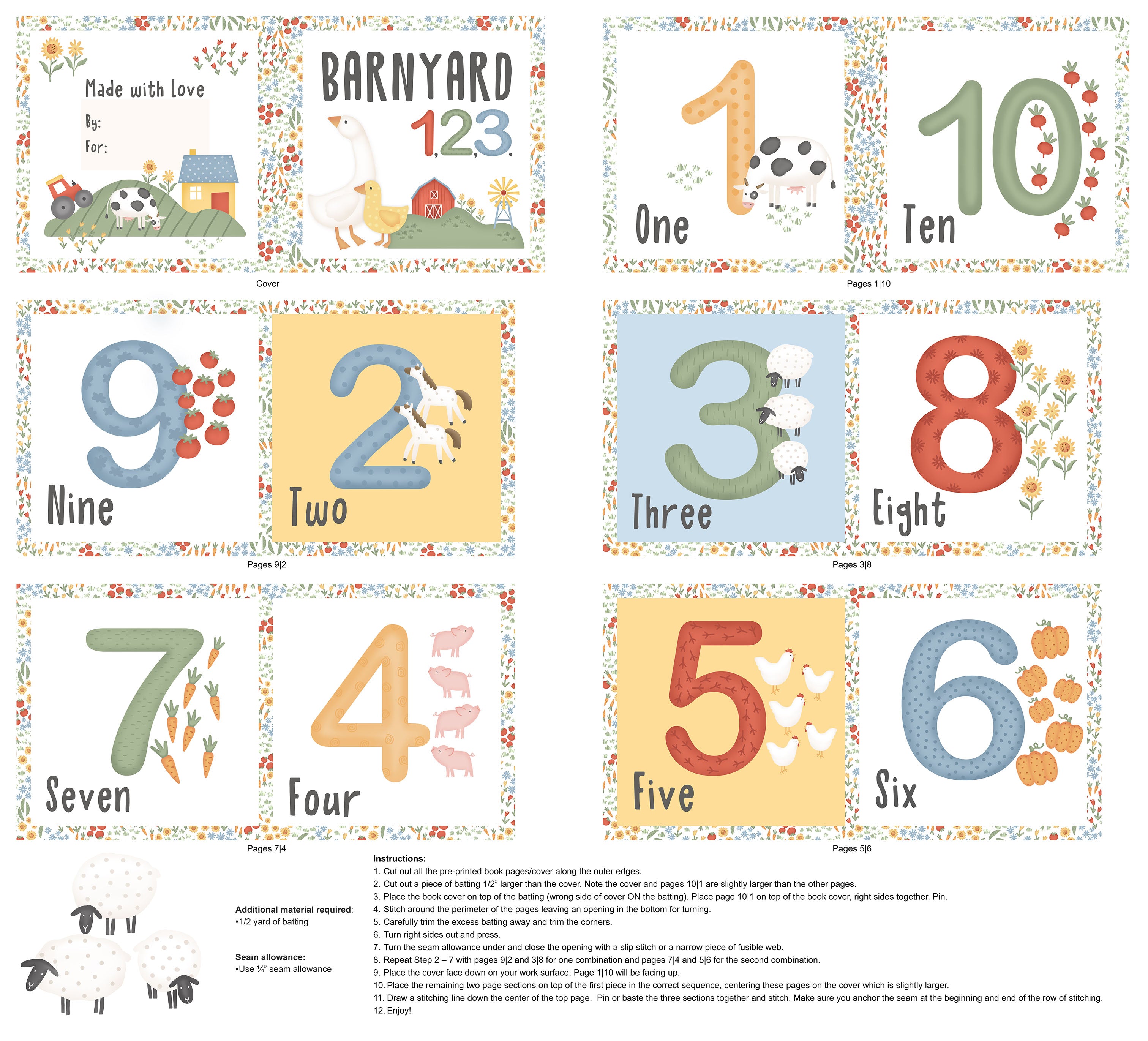 Quack Quack Moo Book Panel