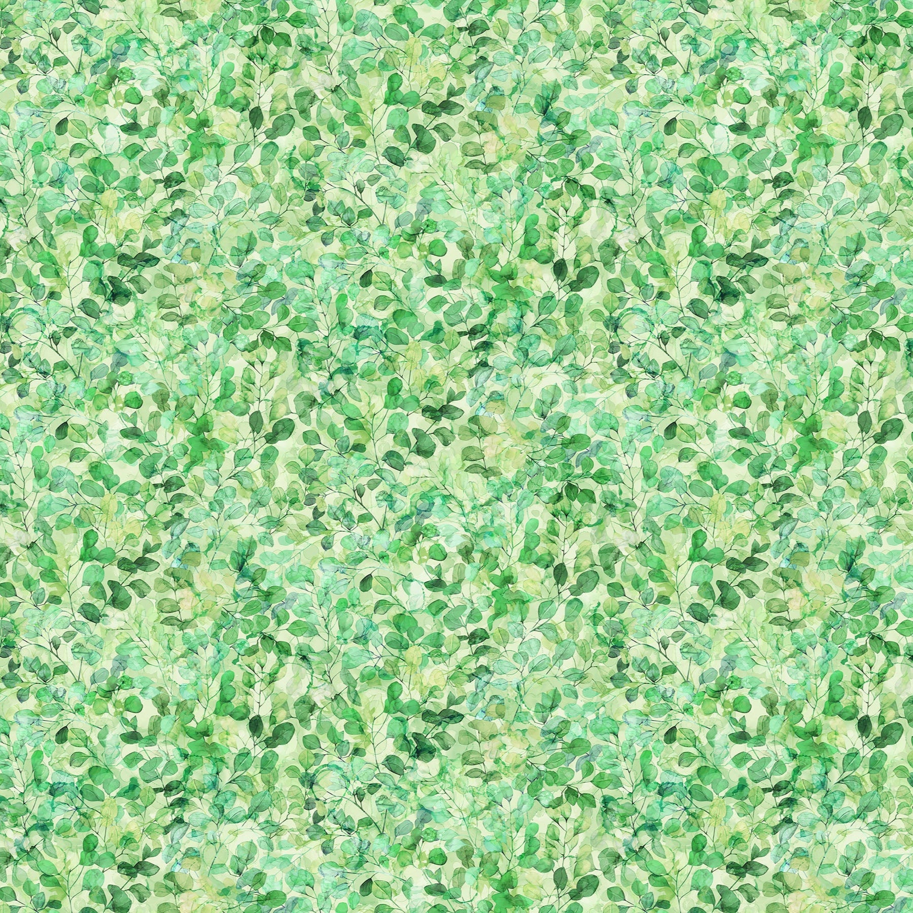 Veranda / Packed Leaves in Light Green