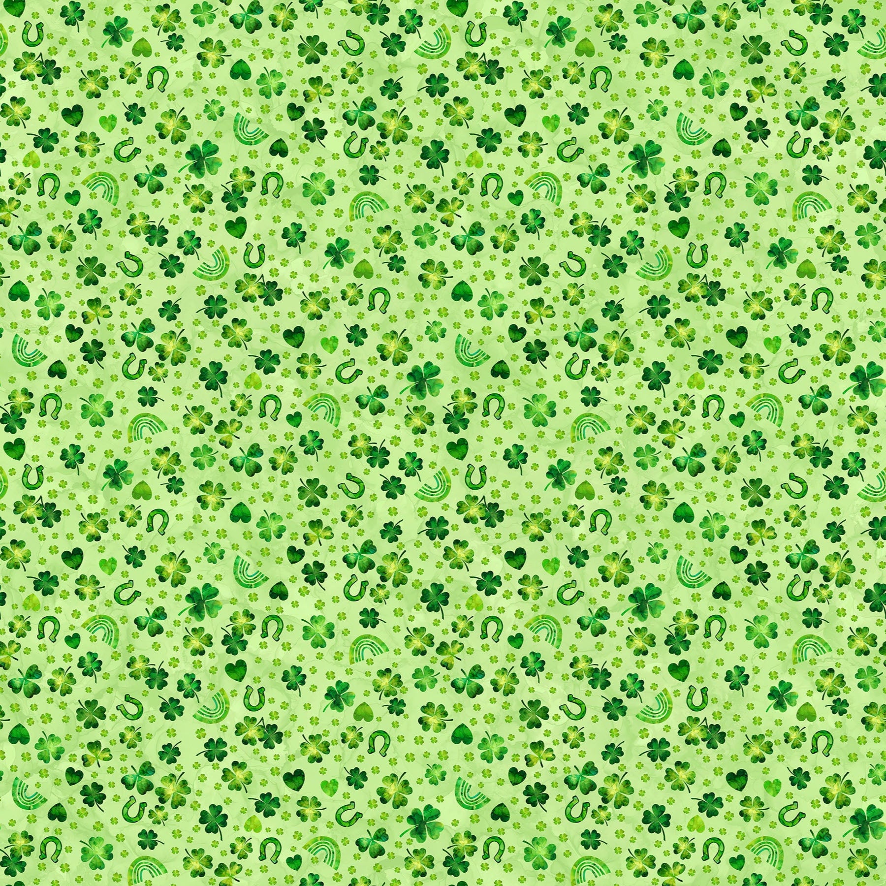 Shenanigans / Shamrocks & Rainbows in Light Green