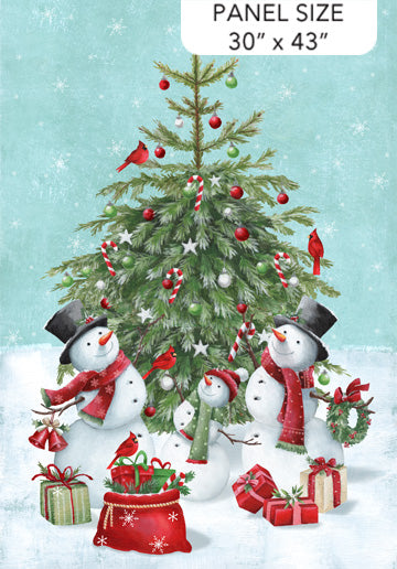 Holly Jolly Snowman Panel