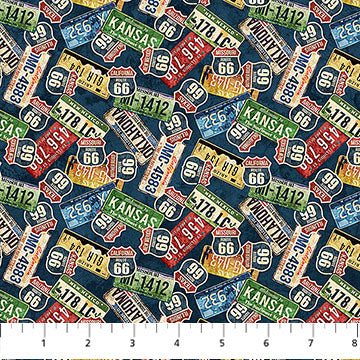 Historic Route 66 / License Plates in Navy