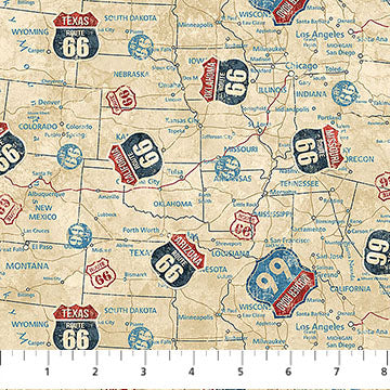 Historic Route 66 / Route Signs in Cream