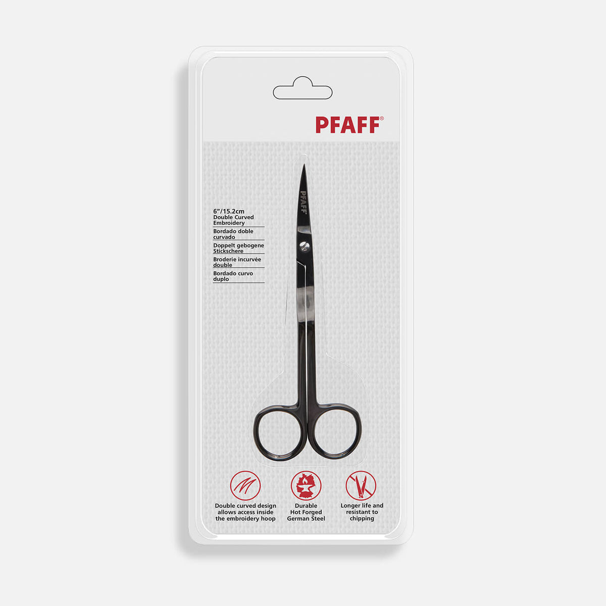 Pfaff 6 Double Curved Embroidery Scissor - 7393033123413