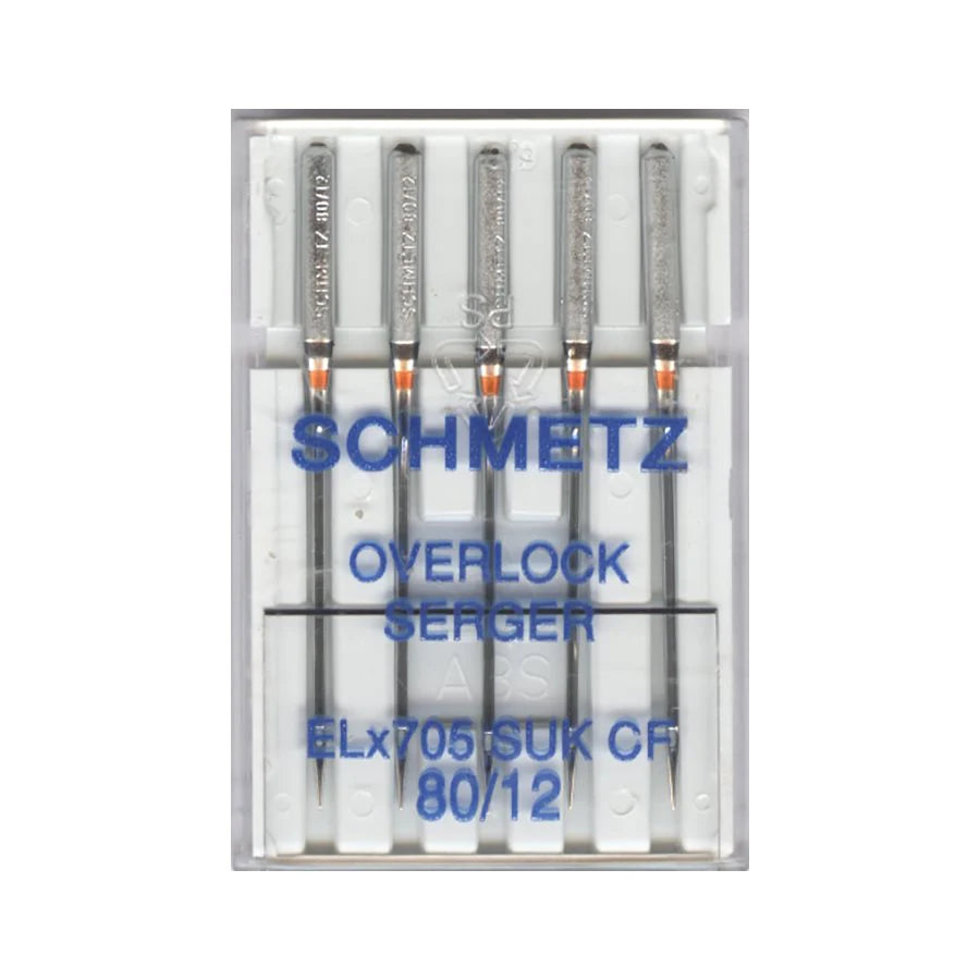 80/12 Chrome Medium Ball Point Serger Needles