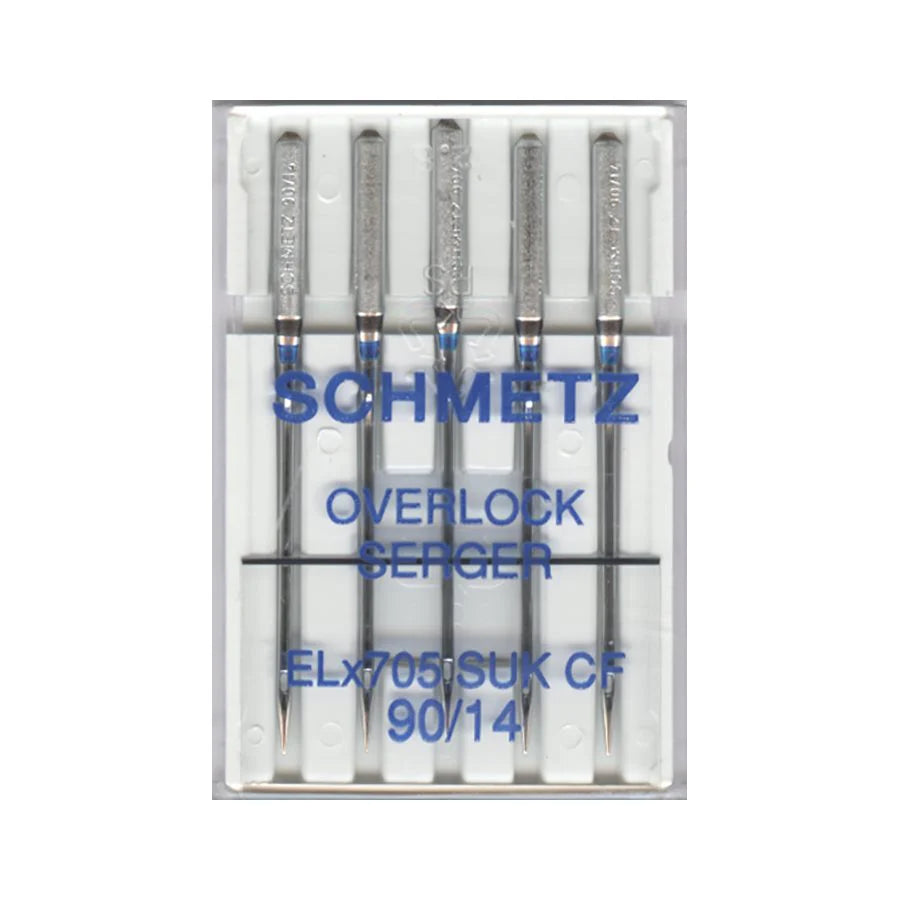 90/14 Chrome Medium Ball Point Serger Needles