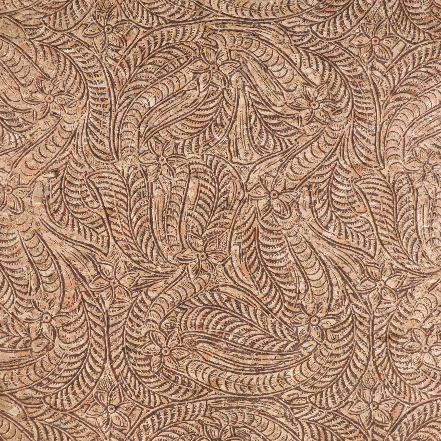 Precut Embossed Paisley Cork Fabric