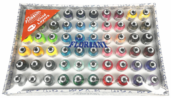Floriani 60 Spool Set / Vol 6: Vivid Layers